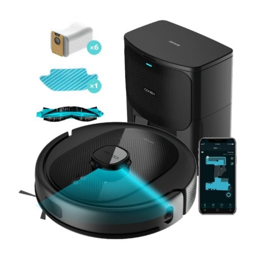 Robot Aspirador y Fregasuelos Cecotec Conga 7490 Immortal Home con Autovaciado Navegación Láser 2.600 Pa