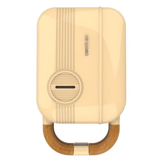 Sandwichera Cecotec Rock'nToast Retro One Yellow placas intercambiables 700 W