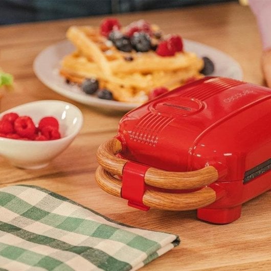 Sandwichera multifonction Cecotec Rock'nToast Retro One Red 700 W 3 plaques interchangeables