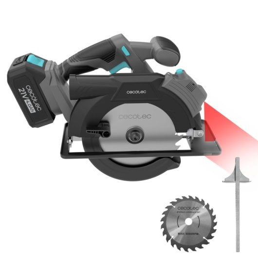 Scie circulaire Cecotec DirectPrecission 8000 Vision 21V Brushless 165mm Laser