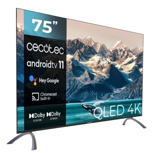 TV Coocaa QLED VQU20075S 75" 4K UHD Android TV Google Assistant Chromecast Dolby Vision Atmos
