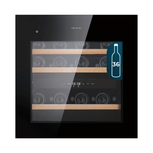 Weinkühlschrank Create GrandSommelier Duo 36000 Touch Black Kompressor 36 Flaschen 2 Zonen