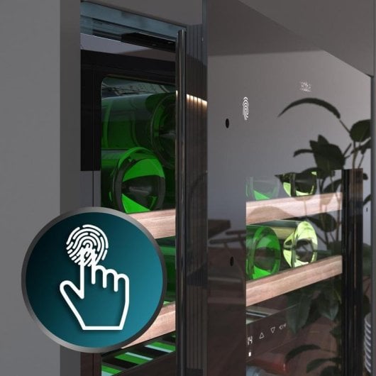 Weinkühlschrank Create GrandSommelier Duo 36000 Touch Black Kompressor 36 Flaschen 2 Zonen