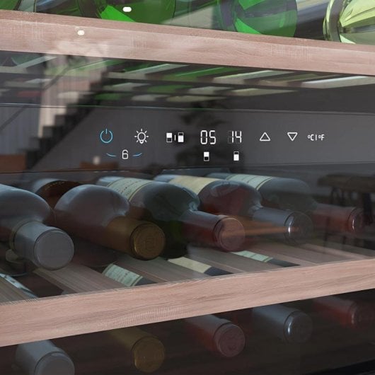 Weinkühlschrank Create GrandSommelier Duo 36000 Touch Black Kompressor 36 Flaschen 2 Zonen