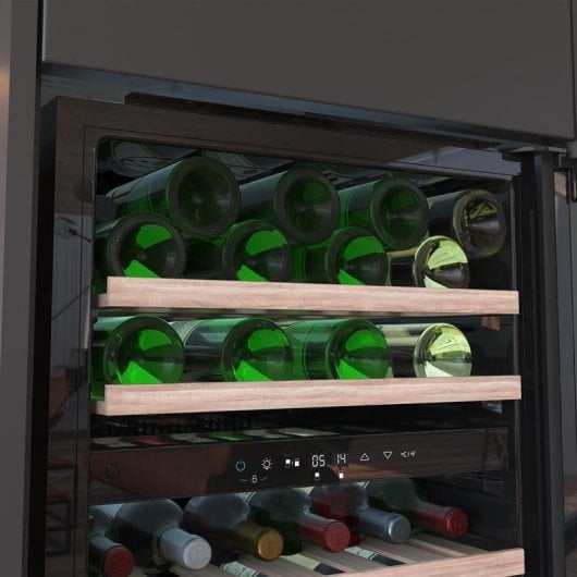 Weinkühlschrank Create GrandSommelier Duo 36000 Touch Black Kompressor 36 Flaschen 2 Zonen
