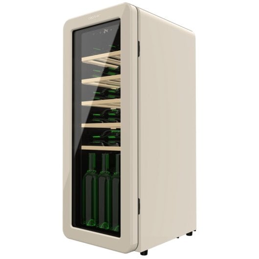 Weinkühlschrank Cecotec Bolero GrandSommelier Origin 24 Hit Beige LED Display NoFrost
