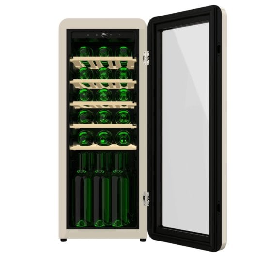 Weinkühlschrank Cecotec Bolero GrandSommelier Origin 24 Hit Beige LED Display NoFrost