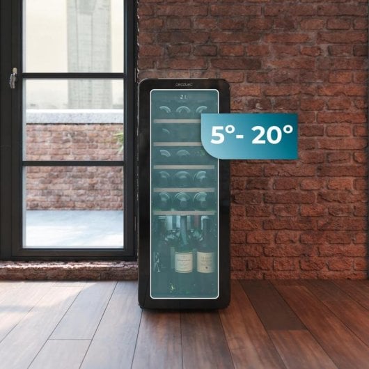 Weinkühlschrank Cecotec Bolero GrandSommelier Origin 24 Hit Beige LED Display NoFrost