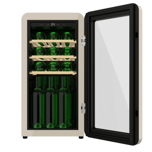 Vinoteca Cecotec Bolero GrandSommelier Origin 18 Hit Beige NoFrost 18 botellas