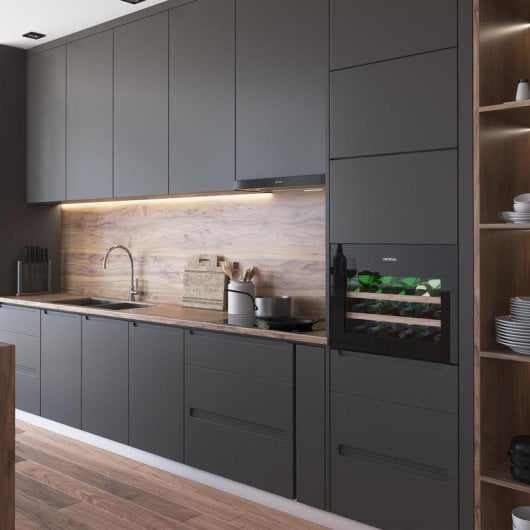 Weinkühlschrank Cecotec Bolero GrandSommelier BI 28000 Touch Black 28 Flaschen LED Touch