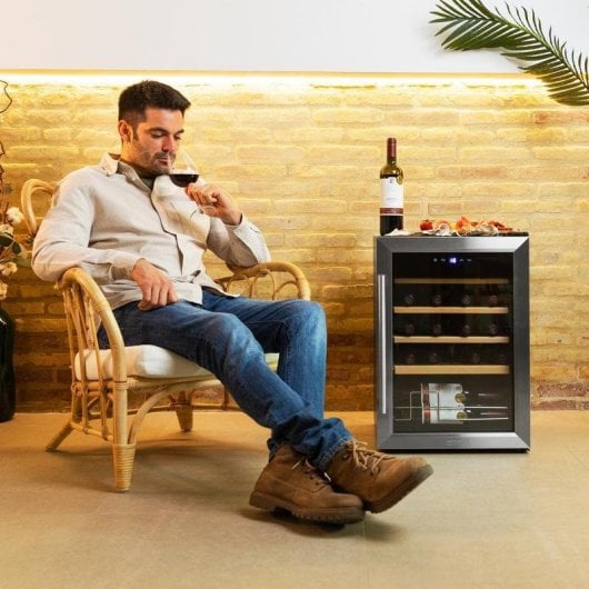 Vinoteca Cecotec Bolero GrandSommelier 2050 Inox 20 bouteilles compresseur inox