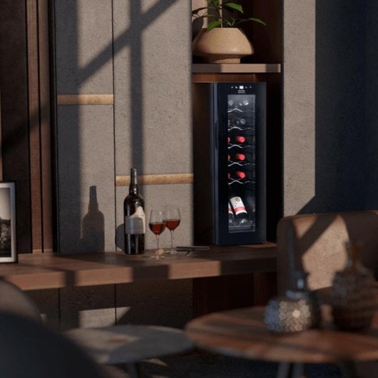 Weinkühler Cecotec CoolCrystal 12 Flaschen Touchscreen LED Kompressor