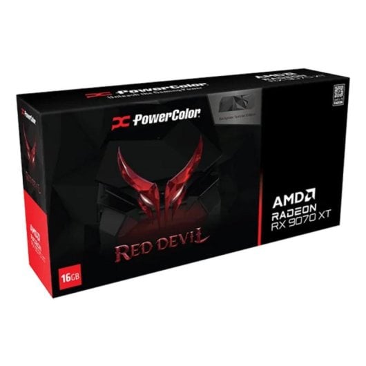 Tarjeta Gráfica PowerColor Red Devil Radeon RX 9070 XT 16GB GDDR6 Backplate Special Edition