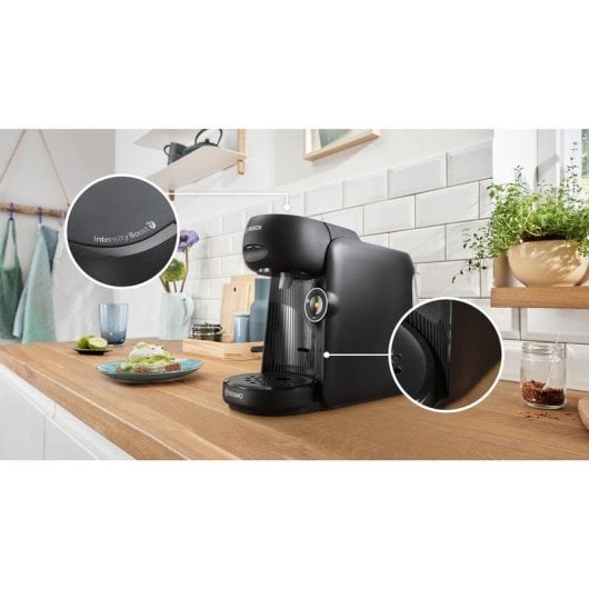 Cafetera de cápsulas Bosch TAS162E 0,7 L 1400 W negra con pantalla LED y múltiples bebidas