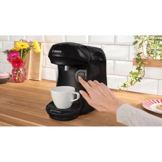 Cafetera Cápsulas Bosch Tassimo Happy TAS102E 0,7L 1400W Negro Touch
