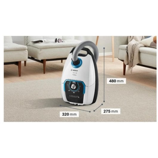 Aspiradora de trineo Bosch Serie 8 BGB75XSIL 650 W Filtro higiénico 5 L