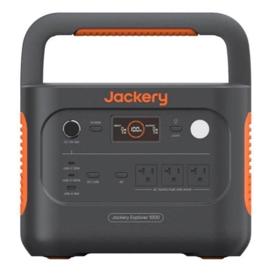 Energie-Station Jackery Explorer 1000V2 1070Wh 3 AC 2 USB-C 1 USB-A LiFePO4 LCD-Bildschirm Solarladegerät-kompatibel
