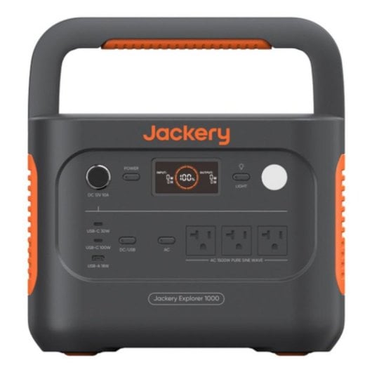 Energie-Station Jackery Explorer 1000V2 1070Wh 3 AC 2 USB-C 1 USB-A LiFePO4 LCD-Bildschirm Solarladegerät-kompatibel
