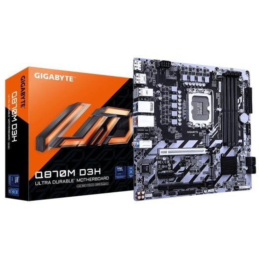 Motherboard GIGABYTE Q870M D3H Intel Q870 LGA1851 DDR5 Micro-ATX 2xM.2 RAID
