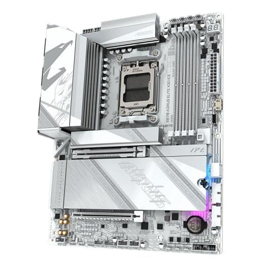 Carte mère GIGABYTE X870 AORUS ELITE X3D ICE X870 AM5 DDR5 ATX WiFi 7 PCIe 5.0 USB4 RGB