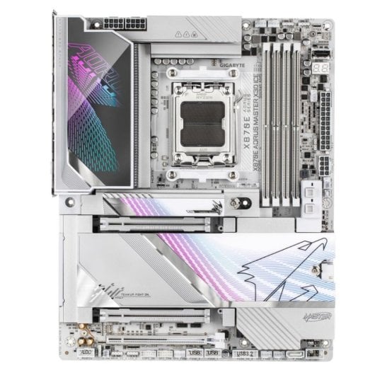 Carte mère GIGABYTE X870E AORUS MASTER X3D ICE X870E Socket AM5 DDR5 ATX WiFi 7 10 GbE RGB