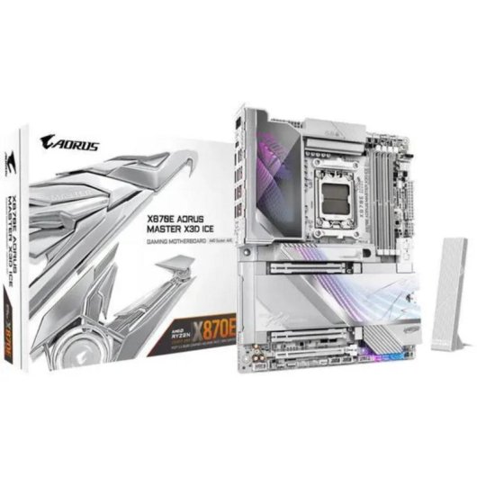 Motherboard Gigabyte X870E AORUS MASTER X3D ICE AMD X870E AM5 DDR5 ATX WiFi 7 10GbE USB4