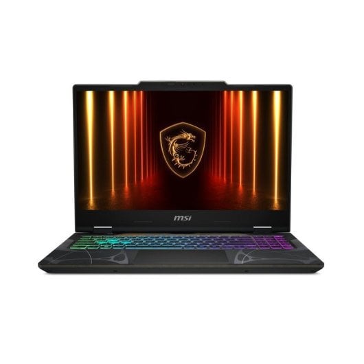 Portátil MSI Cyborg 15 B2RWFKG-010FR 15.6" Intel Core 7 240H 16GB 512GB SSD RTX 5060 Windows 11 Home Translucent Black