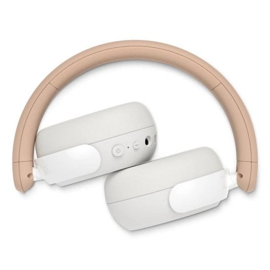Auricolari Philips 5000 series TAK5500AL/00 wireless e cablati Bluetooth con Cancellazione Rumore, microfono integrato, uso chiamate e musica, colore ambra e bianco