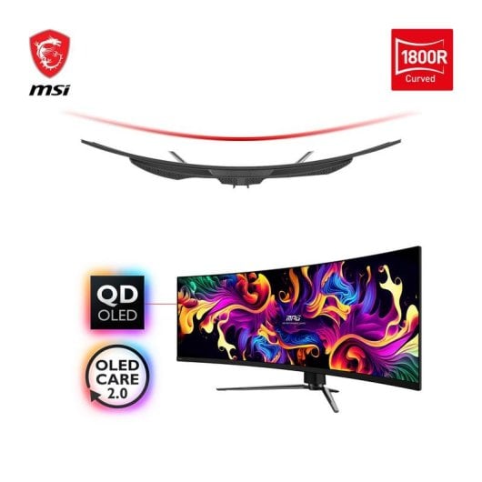 Écran PC MSI MPG 491CQPDE 49" Double QHD 144Hz QD-OLED incurvé 0,03 ms HDR600