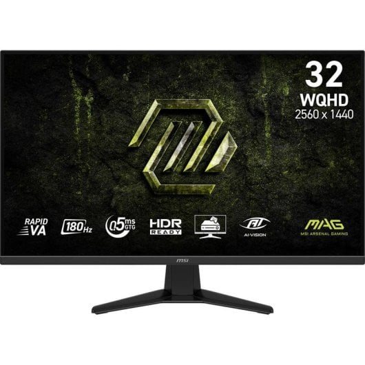 Monitor MSI MAG 325QF E18V 31.5" Wide Quad HD 180Hz Rapid VA HDR VESA