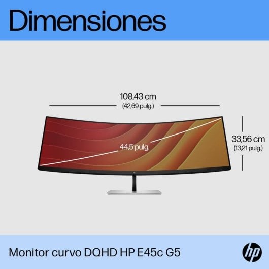 Monitor HP E45c G5 44,5" Dual QHD 165Hz VA Curved HDR400 3ms USB-C