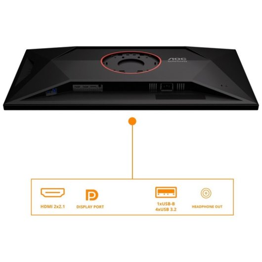 Monitor AOC U32G4U 31.5" UltraHD 4K 160Hz Fast IPS 0.5ms HDR400 USB Hub Ergonomía