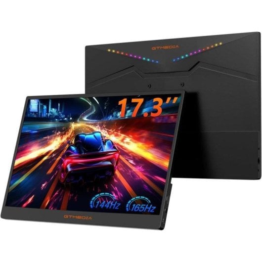 Monitor GTmedia 17.3" QHD 165Hz IPS FreeSync Tragbar VESA 1000:1
