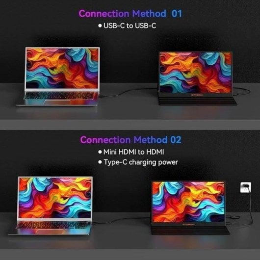 Monitor GTmedia 17.3" QHD 165Hz IPS FreeSync Tragbar VESA 1000:1