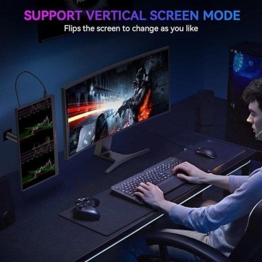 Monitor GTmedia 17.3" QHD 165Hz IPS FreeSync Tragbar VESA 1000:1