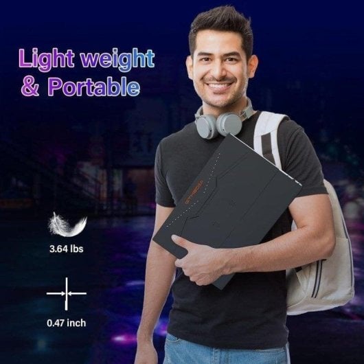 Monitor PC GTmedia 17.3 FullHD 60Hz IPS Portatile FreeSync VESA 178° 12mm