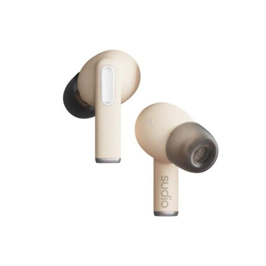 Auriculaires Sudio A1 Pro sans fil Bluetooth TWS avec réduction active du bruit, micro et étui de charge rapide, couleur sable