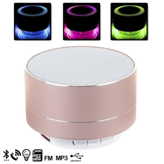 Altoparlanti Dam Electronics Wireless Bluetooth 3W con LED e vivavoce