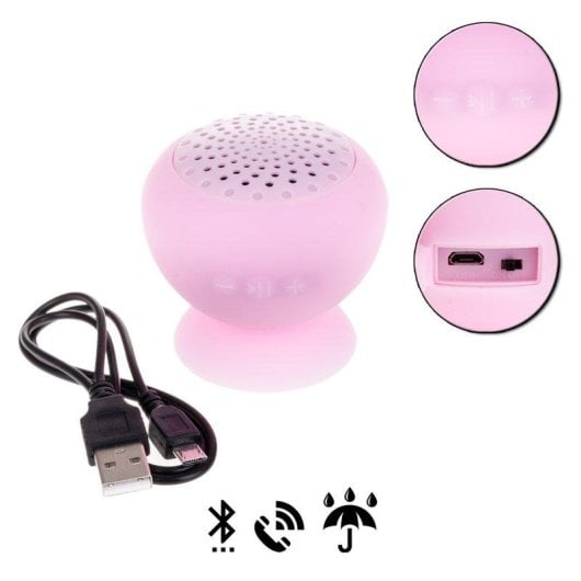 Altoparlanti Dam Electronics Doccia Ventosa Bluetooth Mani Libere Micro USB