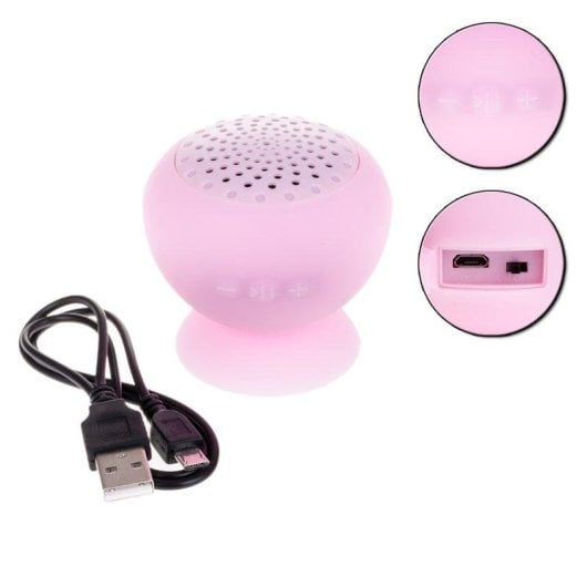 Altoparlanti Dam Electronics Doccia Ventosa Bluetooth Mani Libere Micro USB