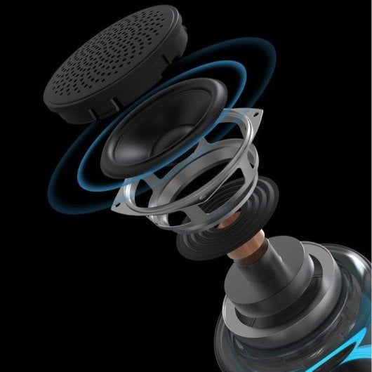 Altoparlanti Dam Electronics Wireless Bluetooth 3W trasparenti con FM e LED