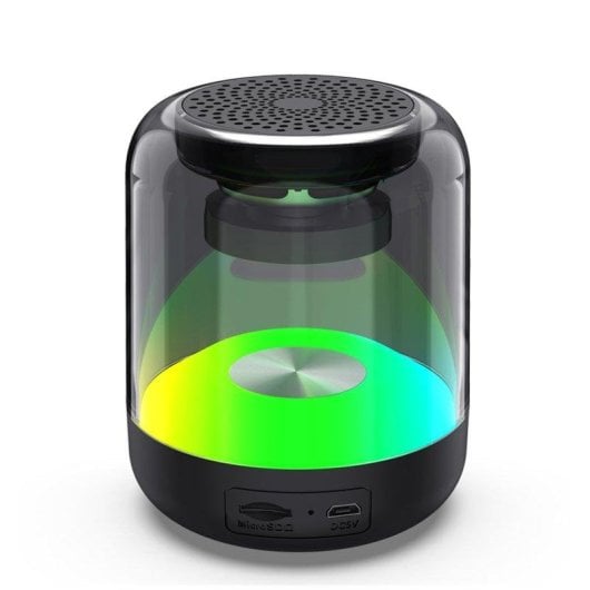 Altoparlanti Dam Electronics Wireless Bluetooth 3W trasparenti con FM e LED
