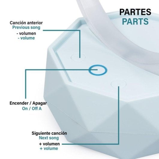 Altoparlanti Dam Electronics Portatile Bluetooth 5.0 4W con LED RGB Ambientale