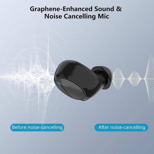 Auricolari Blackview AirBuds 1 wireless Bluetooth 5.0 con microfono e isolamento acustico neri