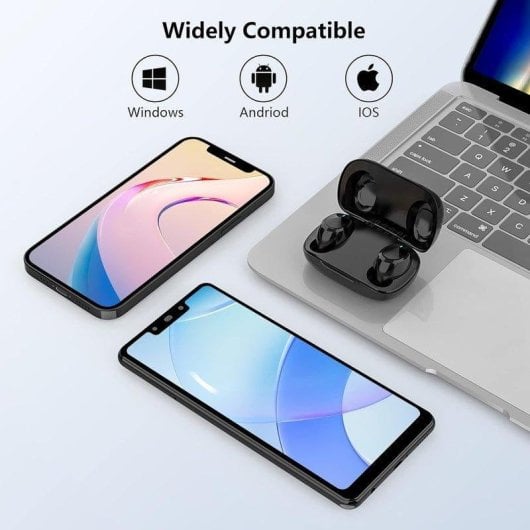 Auricolari Blackview AirBuds 1 wireless Bluetooth 5.0 con microfono e isolamento acustico neri