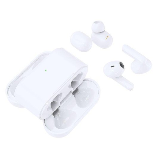 Auricolari Dam Electronics wireless Bluetooth 5.0 In-ear uso quotidiano base ricarica indicatori bianchi