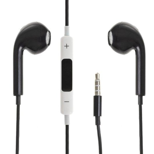 Auricolari Dam Electronics con filo Jack 3,5mm con telecomando, microfono e funzione vivavoce, compatibili iOS/Android, cavo 100 cm