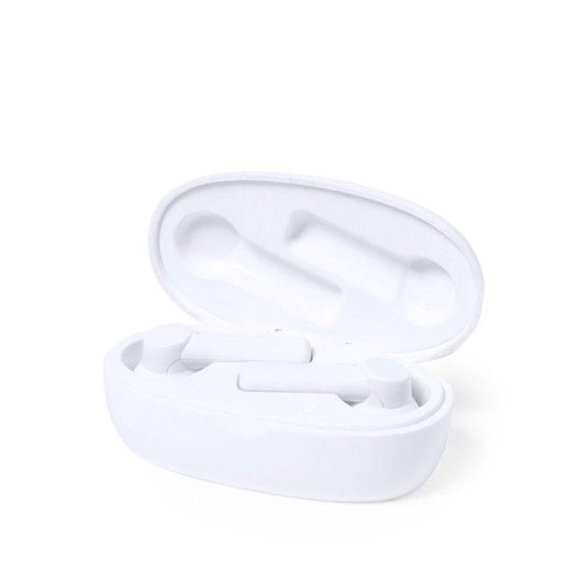 Auricolari Dam Electronics Kermit True Wireless Bluetooth 5.0, base di ricarica 250 mAh, materiali sostenibili, colore naturale