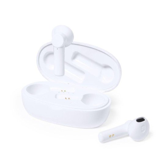 Auricolari Dam Electronics Kermit True Wireless Bluetooth 5.0, base di ricarica 250 mAh, materiali sostenibili, colore naturale