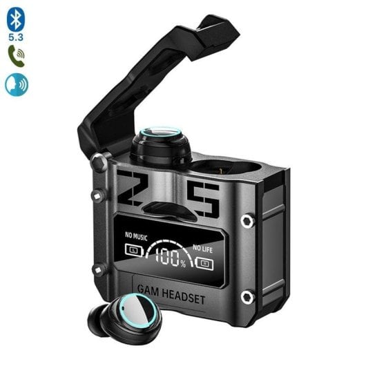 Auricolari Dam Electronics M25 wireless Bluetooth TWS Gaming Bassa Latenza Controllo Touch Nero